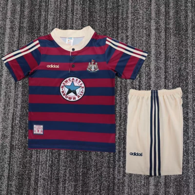 Camiseta Newcastle United 1995/1997 Away Retro Rojo/Azul Niño Kit