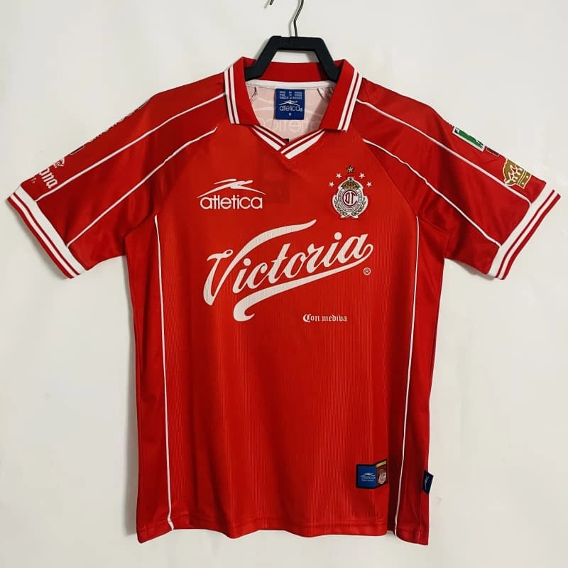 Camiseta Toluca 1999/2000 Home Retro Rojo