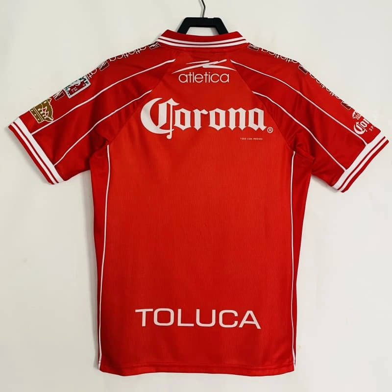 Camiseta Toluca 1999/2000 Home Retro Rojo
