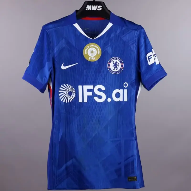 Camiseta Chelsea 2025/2026 Home Azul con Parche World Champions