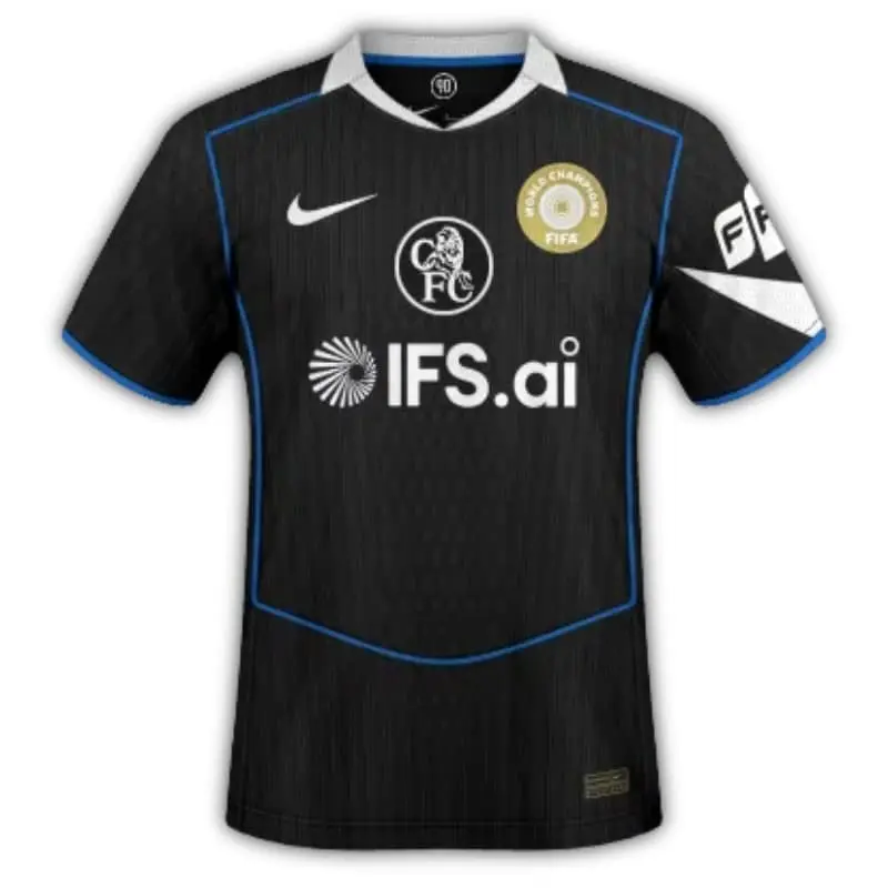 Camiseta Chelsea 2025/2026 Third Negro con Parche World Champions