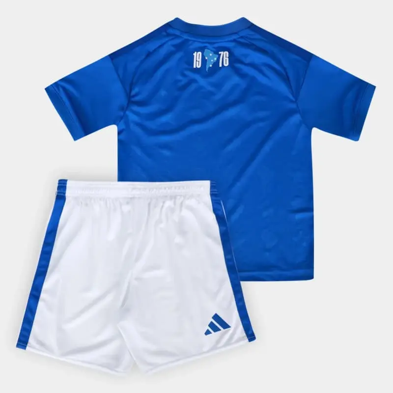Camiseta Cruzeiro 2026/2027 Home Equipación Azul/Blanco Niño Kit
