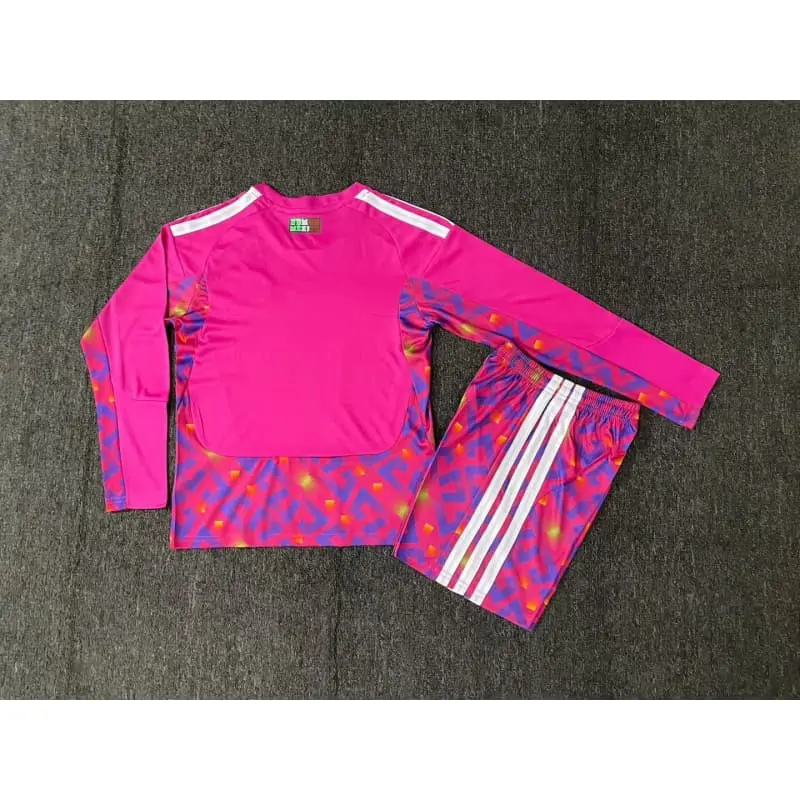 Camiseta de Portero México 2026 Home Mundial ML Rosa Niño Kit
