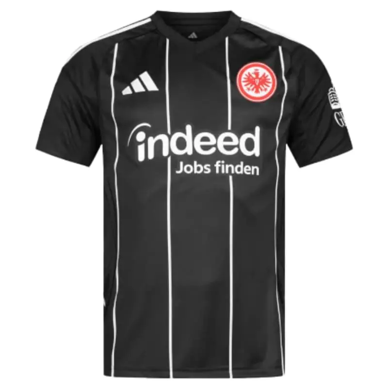 Camiseta Eintracht Fráncfort 2025/2026 Negro/Blanco Edición UCL