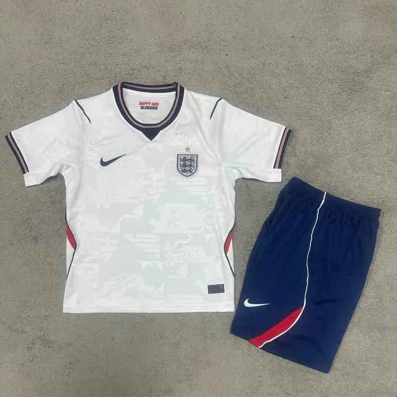 Camiseta Inglaterra 2026 Blanco Niño Kit