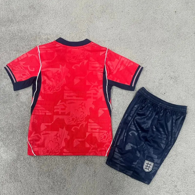 Camiseta Inglaterra 2026 Rojo/Azul Niño Kit