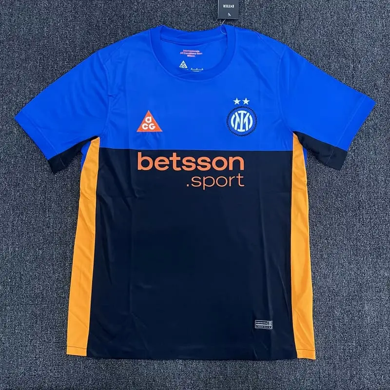 Camiseta Inter de milan 2025/2026 4th Azul/Negro/Naranja