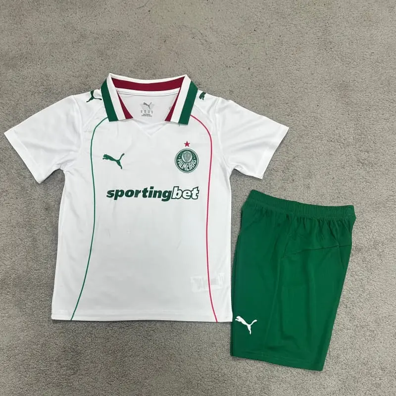 Camiseta Palmeiras 2026/2027 Away Blanco Niño Kit