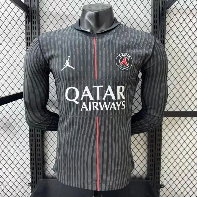 Camiseta PSG 2025/2026 4th ML Negro (EDICIÓN JUGADOR)