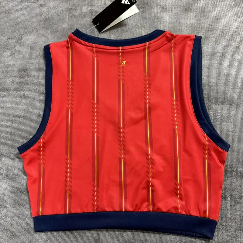 Top corto España 2026 Home Mundial Rojo/Azul Mujer