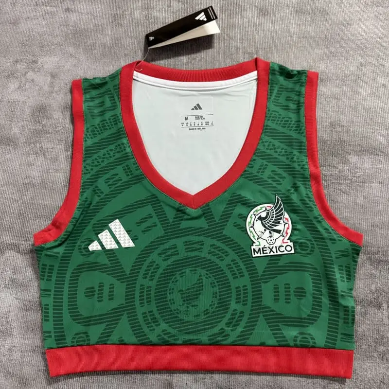Top corto México 2026 Home Mundial Verde Mujer