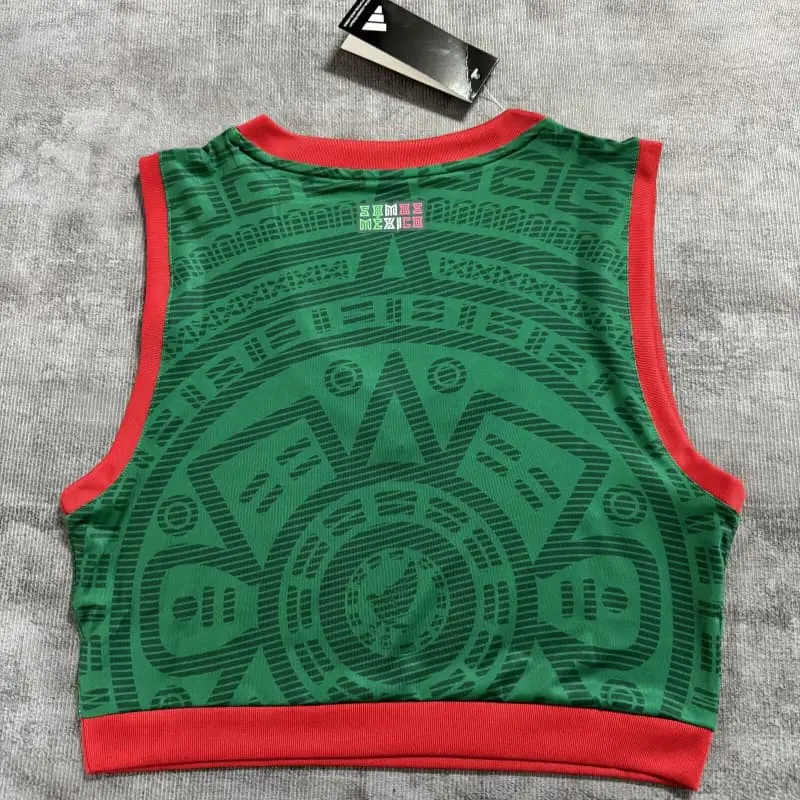 Top corto México 2026 Home Mundial Verde Mujer