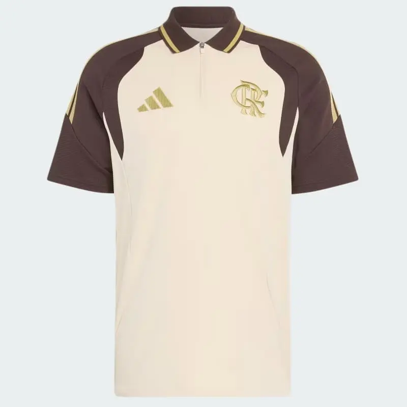 Polo Flamengo 2026/2027 Amarillo Claro/Marrón
