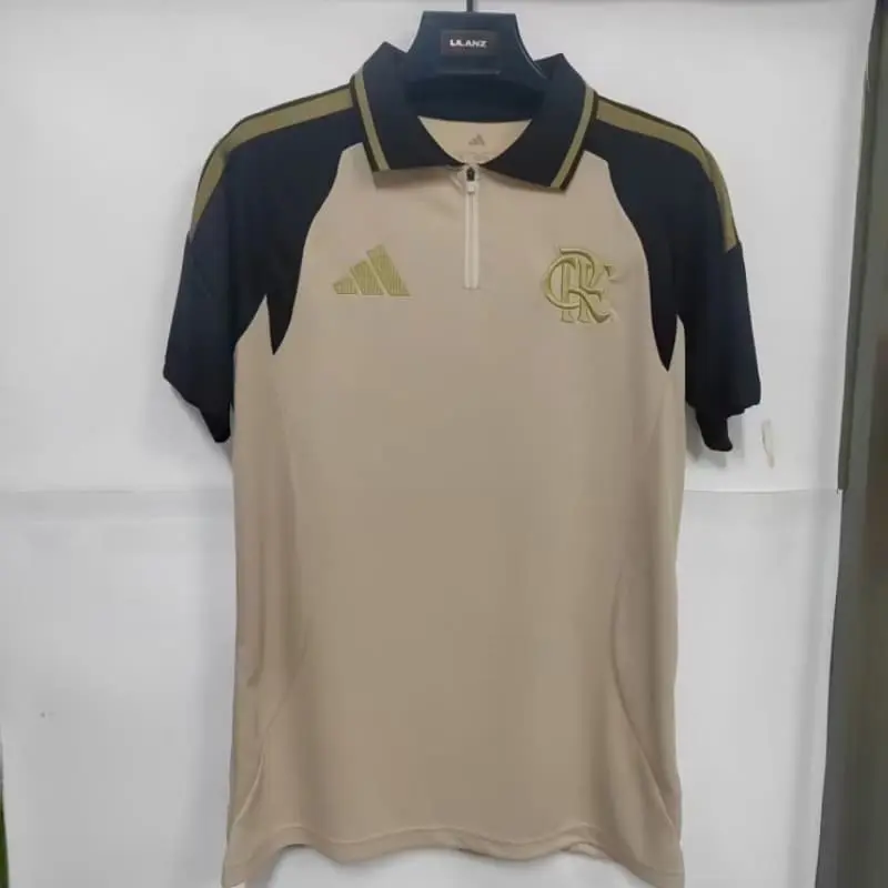 Polo Flamengo 2026/2027 Amarillo Claro/Marrón