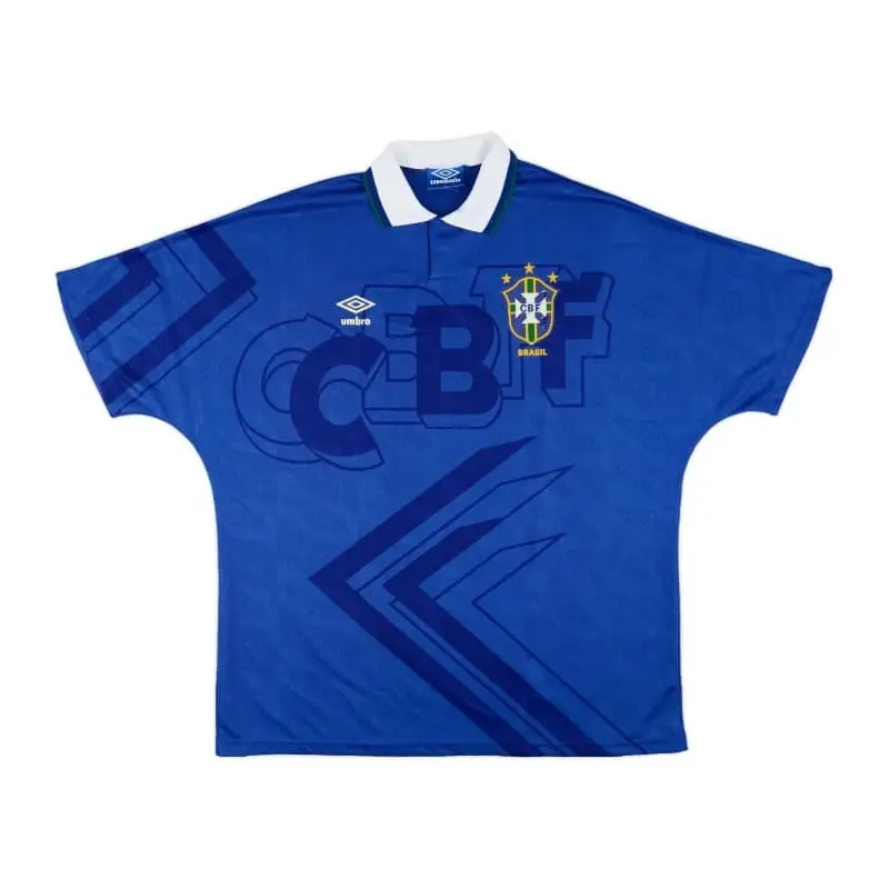 Camiseta Brasil 1992 Away Retro Azul