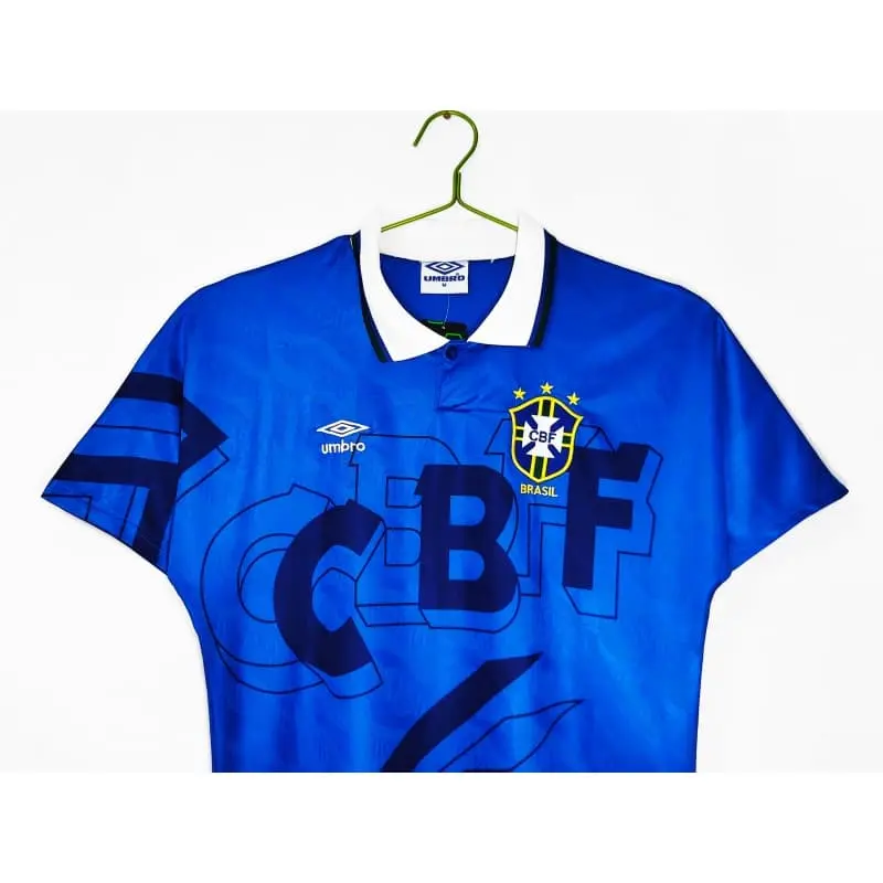 Camiseta Brasil 1992 Away Retro Azul