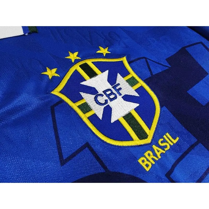 Camiseta Brasil 1992 Away Retro Azul