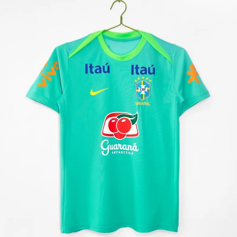 Camiseta de Entrenamiento Brasil 2024 Verde/Amarillo