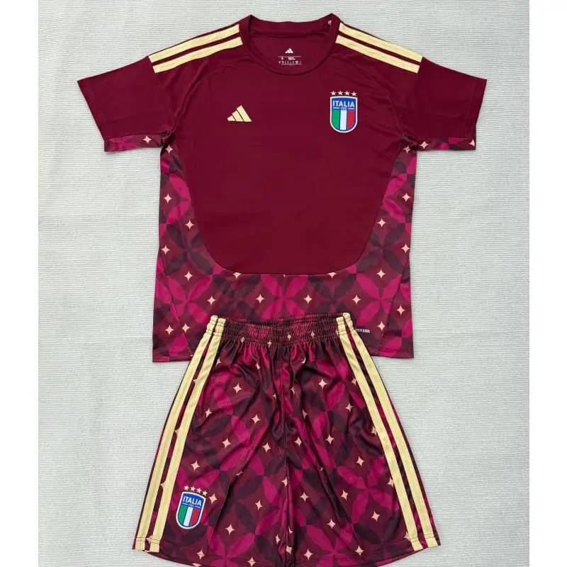 Camiseta de Portero Italia Mundial 2026 Home Alazana Niño Kit