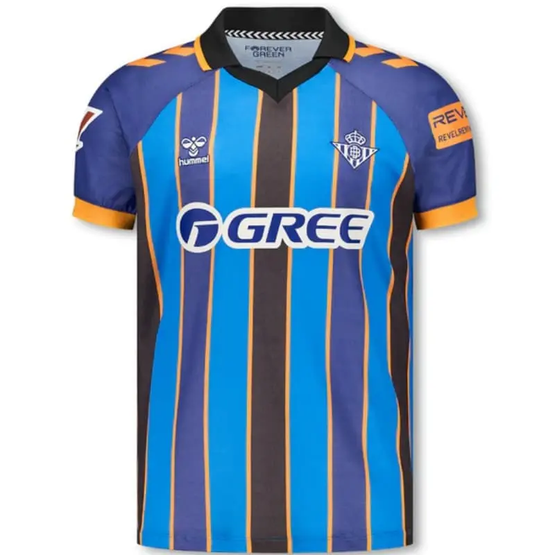 Camiseta de Portero Real Betis 2025/2026 Azul/Dorado con Parche La Liga