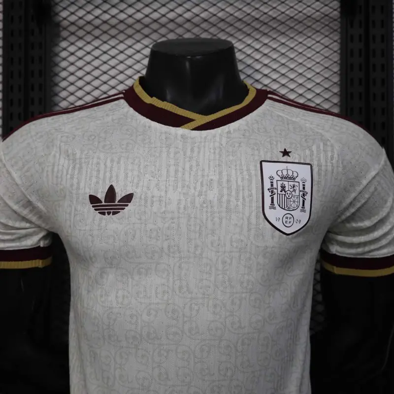 Camiseta España Mundial 2026 Away Blanco/Rojo (EDICIÓN JUGADOR)