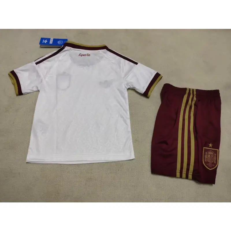Camiseta España Mundial 2026 Away Blanco/Rojo Niño Kit