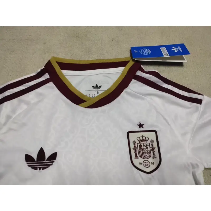 Camiseta España Mundial 2026 Away Blanco/Rojo Niño Kit