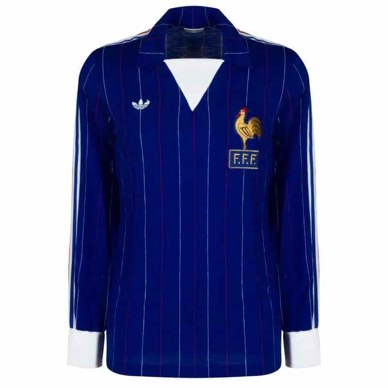 Camiseta Francia 1980/82 Home Retro ML Azul