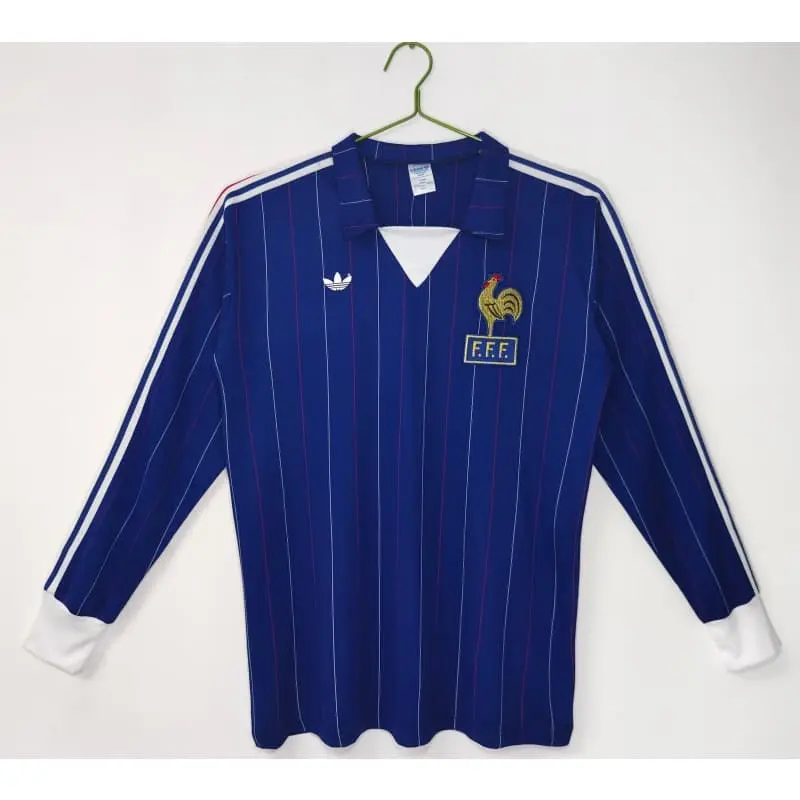 Camiseta Francia 1980/82 Home Retro ML Azul