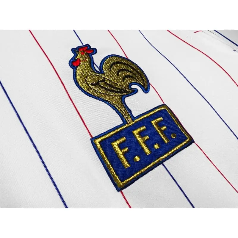 Camiseta Francia 1980/82 Away Retro ML Blanco