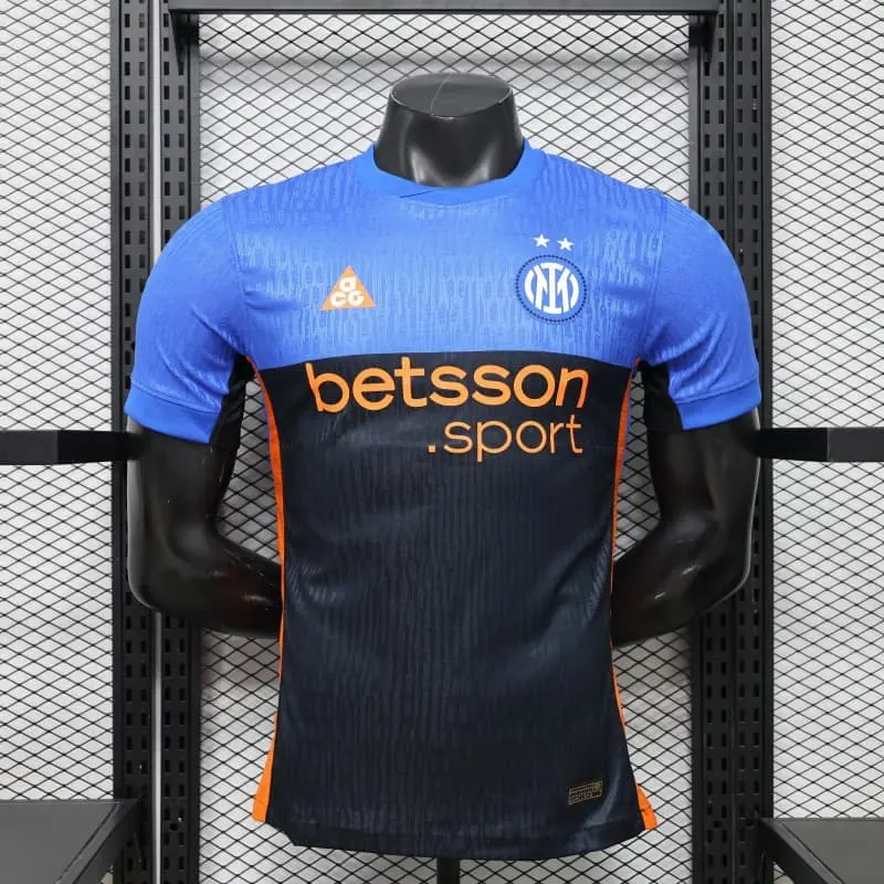 Camiseta Inter de Milan 2025/2026 4th Azul/Negro/Naranja (EDICIÓN JUGADOR)