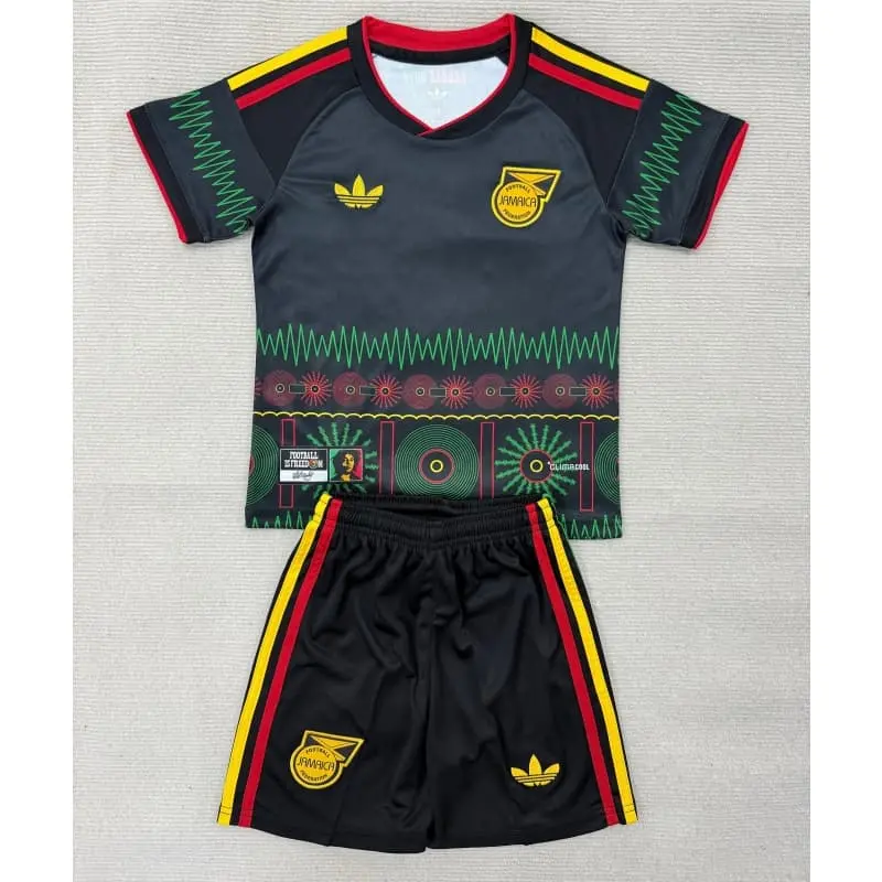 Camiseta Jamaica Mundial 2026 Away Negro Niño Kit
