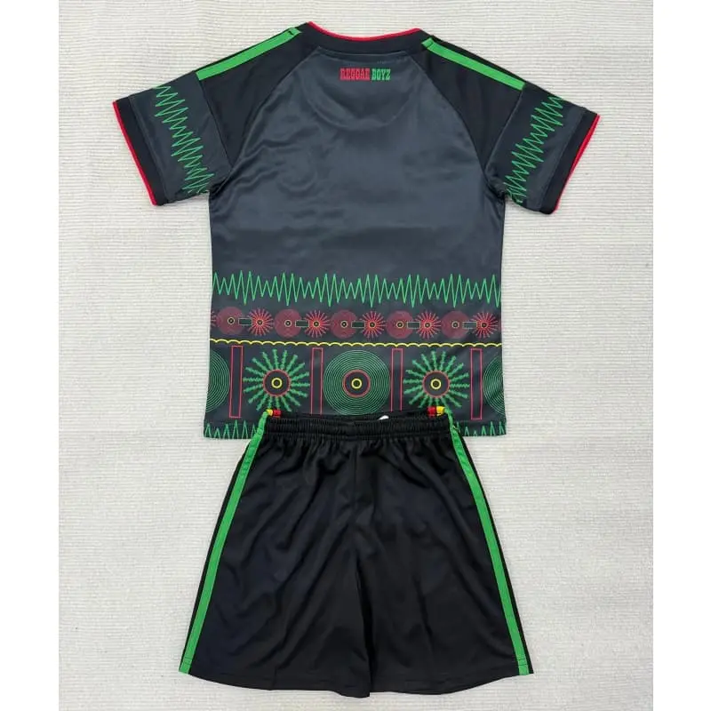 Camiseta Jamaica Mundial 2026 Away Negro Niño Kit