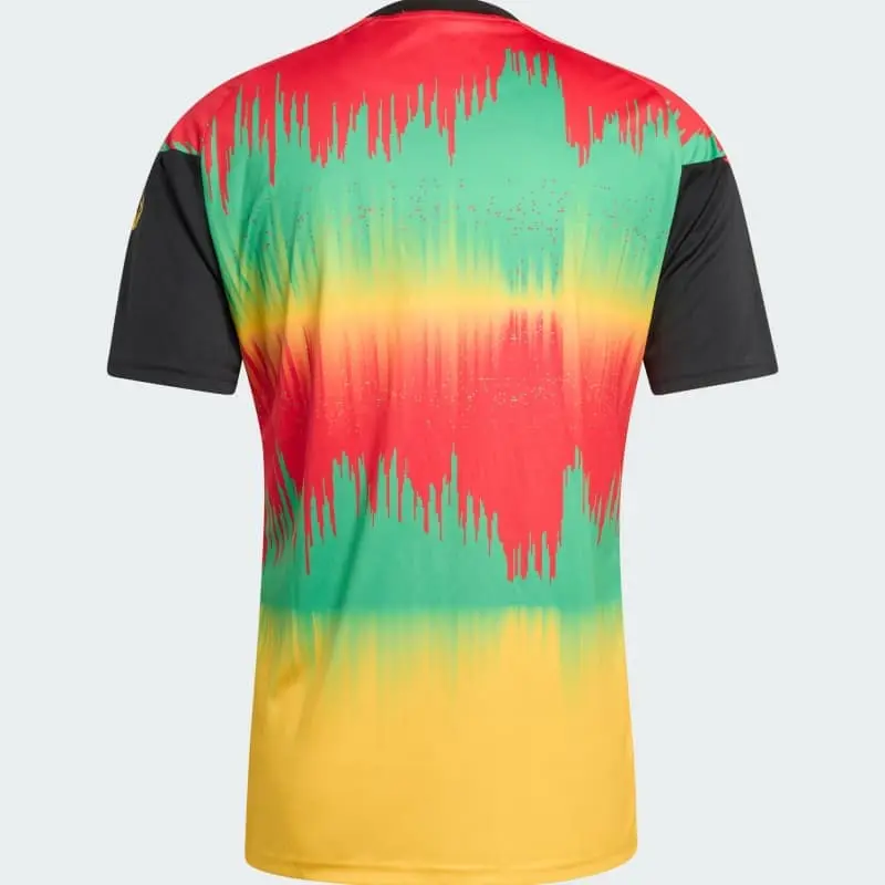 Camiseta Jamaica x Bob Marley 2026 Home Verde/Rojo/Amarillo