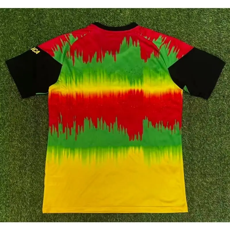 Camiseta Jamaica x Bob Marley 2026 Home Verde/Rojo/Amarillo