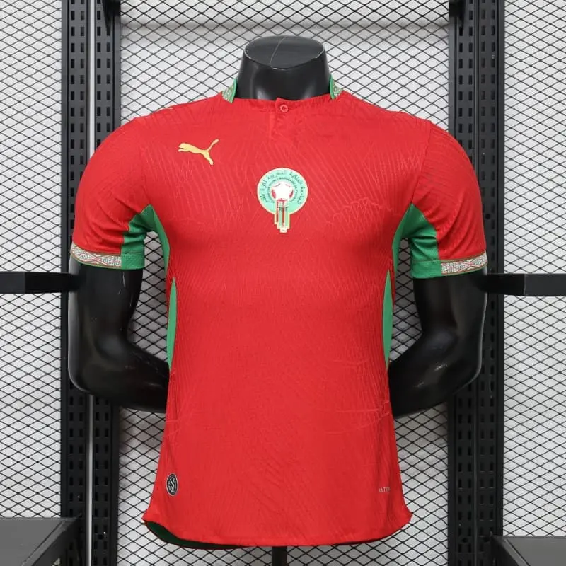 Camiseta Marruecos Mundial 2026 Home Rojo (EDICIÓN JUGADOR)
