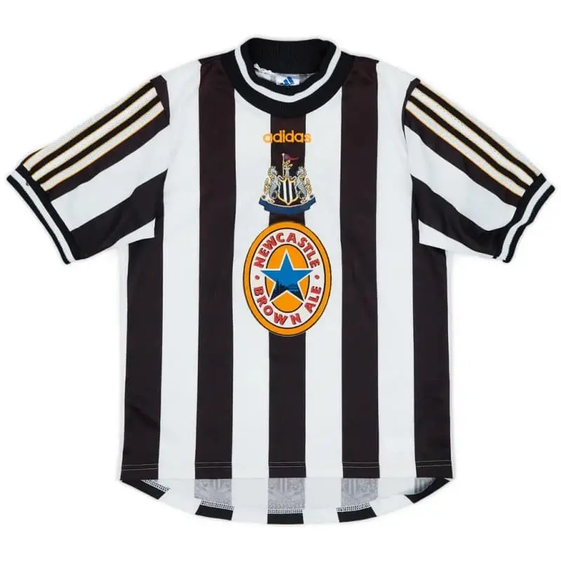 Camiseta Newcastle United 1997/99 Home Retro Negro/Blanco