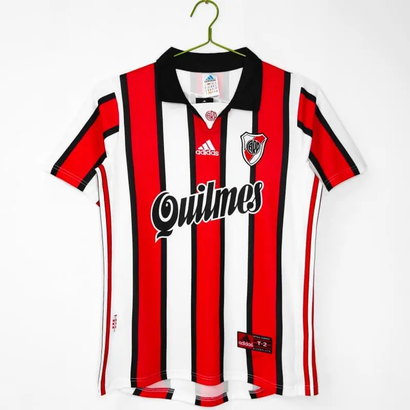 Camiseta River Plate 1999/00 Away Retro Rojo/Blanco