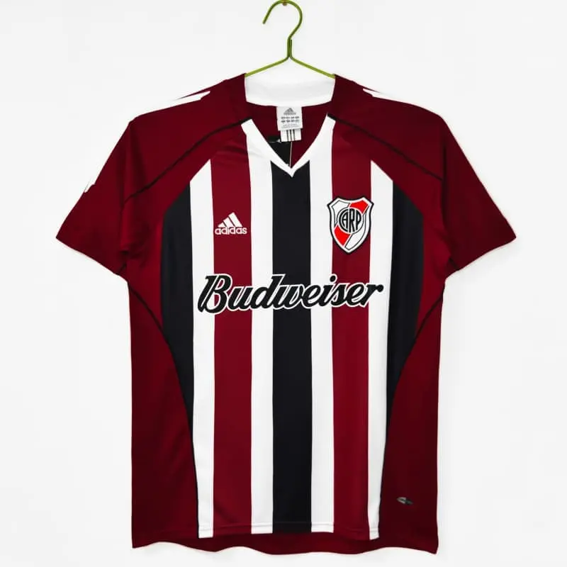 Camiseta River Plate 2005/06 Away Retro Rojo/Negro