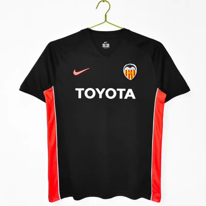 Camiseta Valencia 2006/07 Away Retro Negro