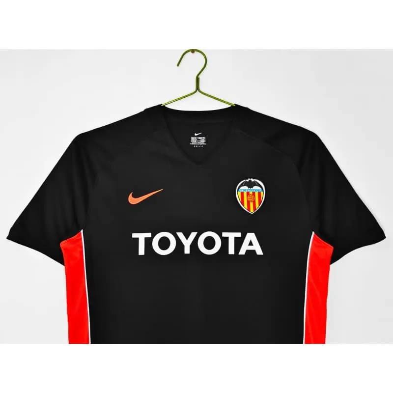 Camiseta Valencia 2006/07 Away Retro Negro