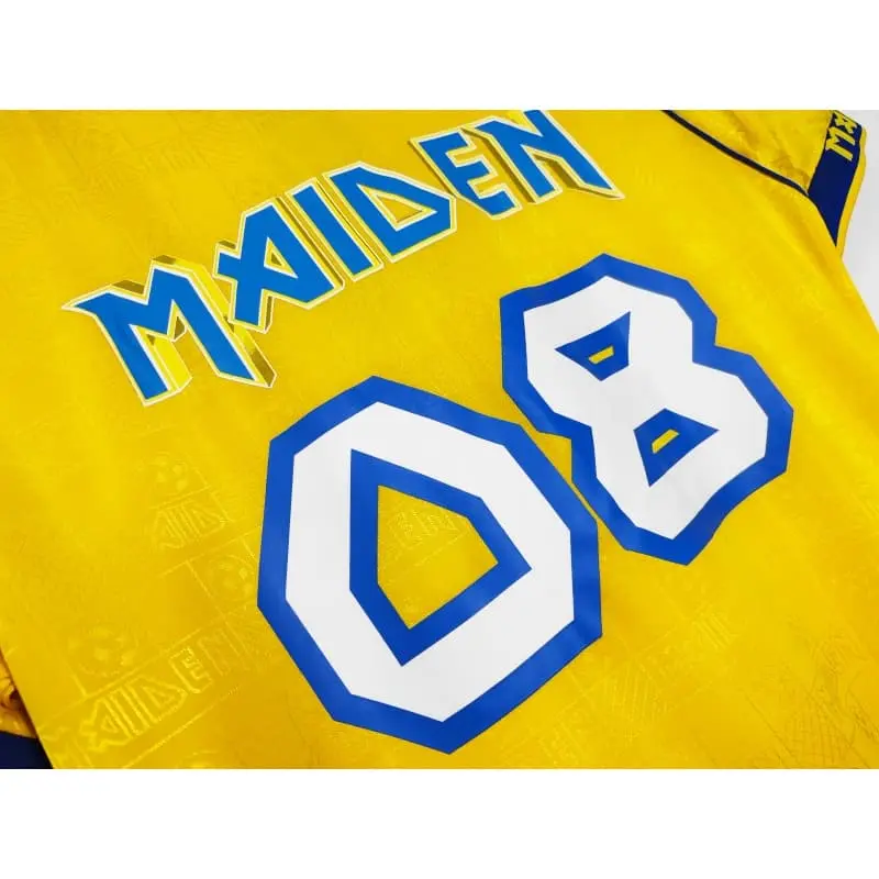 Camiseta West Ham United x Iron Maiden Equipación Retro 2008/09 Amarillo