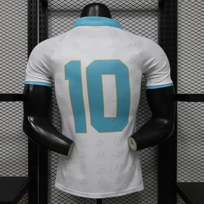 Camiseta 10 Olympique Marsella Retro 2026/2027 Blanco (EDICIÓN JUGADOR)