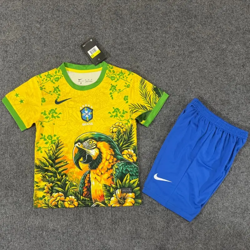 Camiseta Brasil 2026 Edición Especial Multicolor Niño Kit