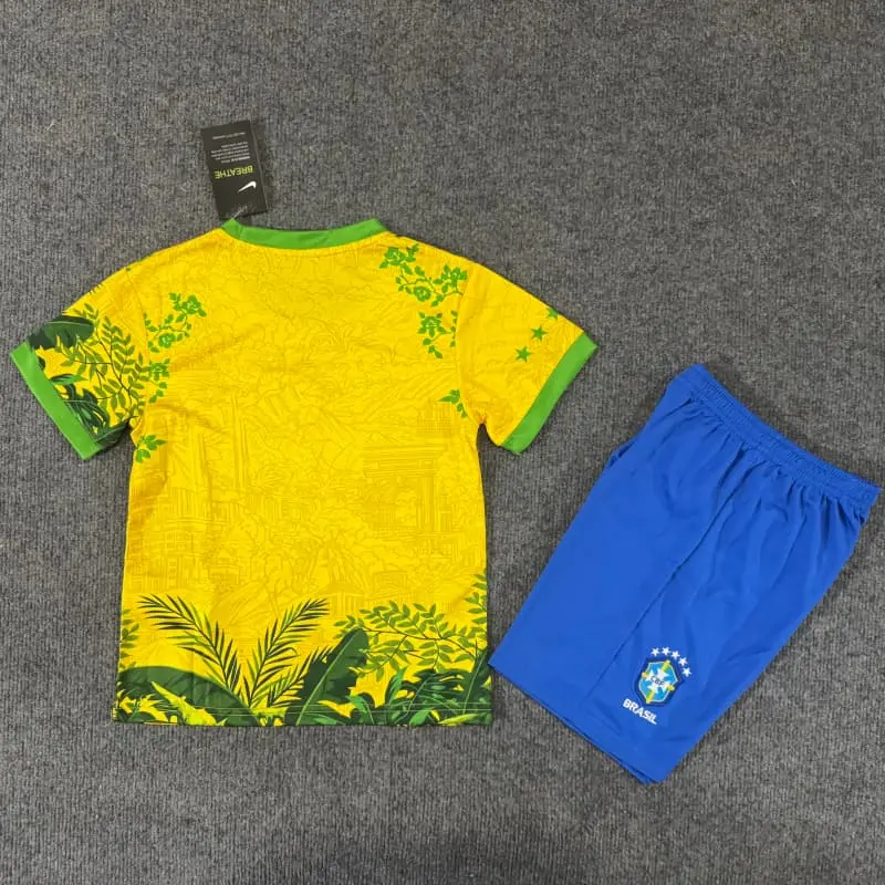 Camiseta Brasil 2026 Edición Especial Multicolor Niño Kit