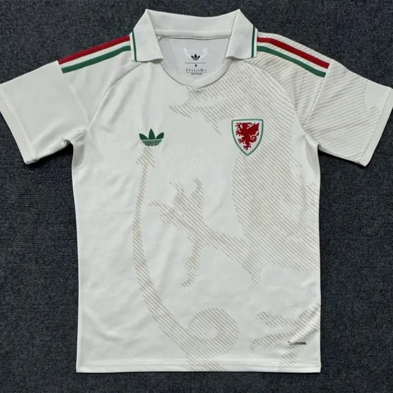 Camiseta Gales Mundial 2026 Away Blanco