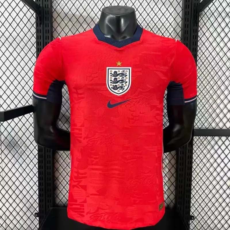 Camiseta Inglaterra Mundial 2026 Away Rojo (EDICIÓN JUGADOR)
