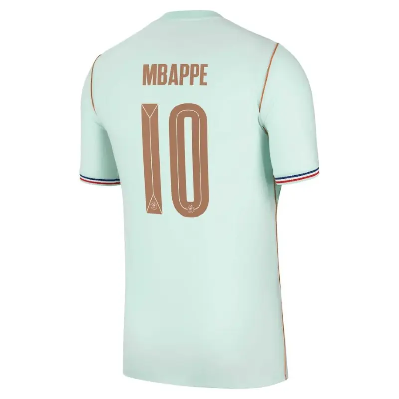 Camiseta MBAPPE 10 Francia Mundial 2026 Away Verde Menta