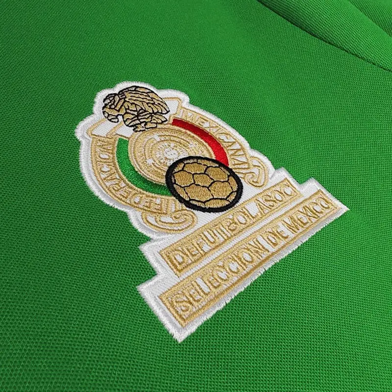 Camiseta México 1986 Home Retro Verde