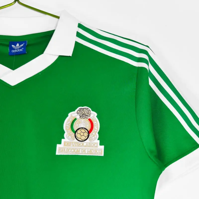 Camiseta México 1986 Home Retro Verde